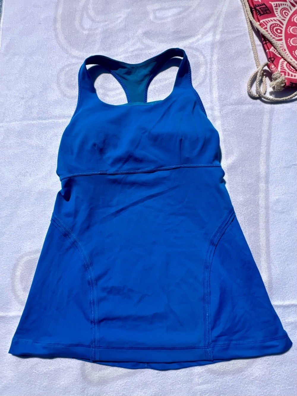 lululemon athletica Blue Racerback Tank Top